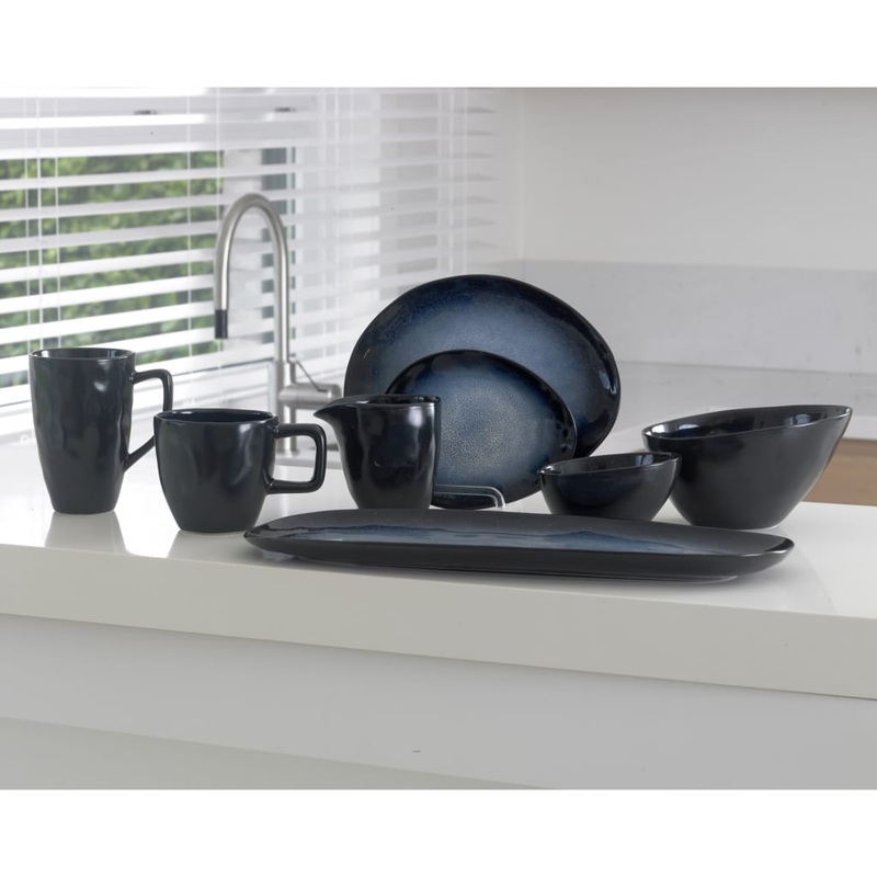 Cosy & Trendy Bowl Sapphire 6 pcs Oval 10×7.5×6 cm Sapphire Blue