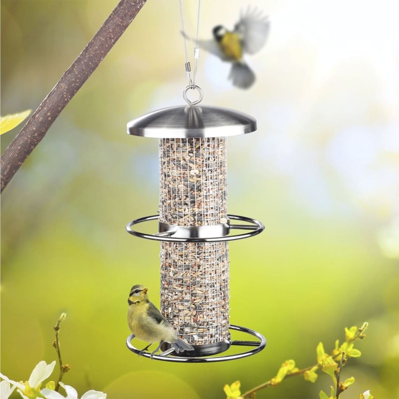 HI Hanging Bird Feeding Station 14×27.5 cm Stainless Steel