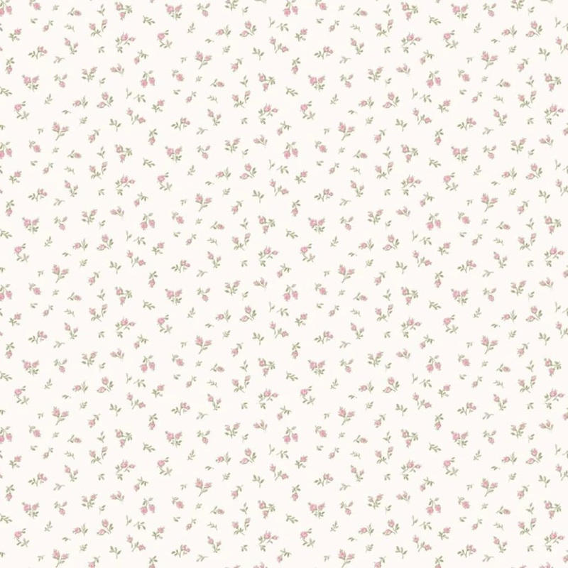 Noordwand Wallpaper Blooming Garden 6 Little Roses White and Pink