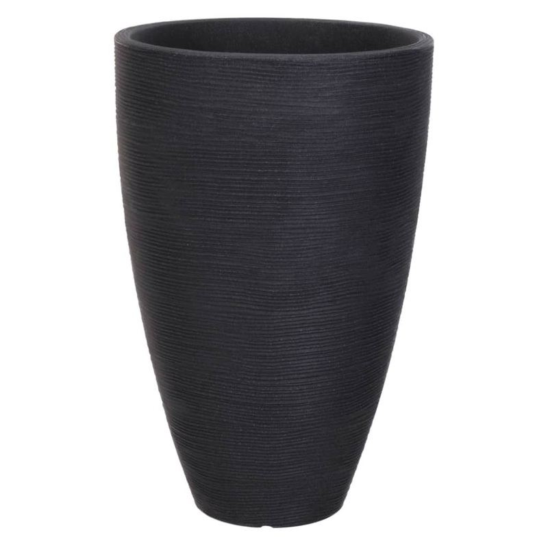 ProGarden Flower Pot Ribbed 40×60 cm Anthracite