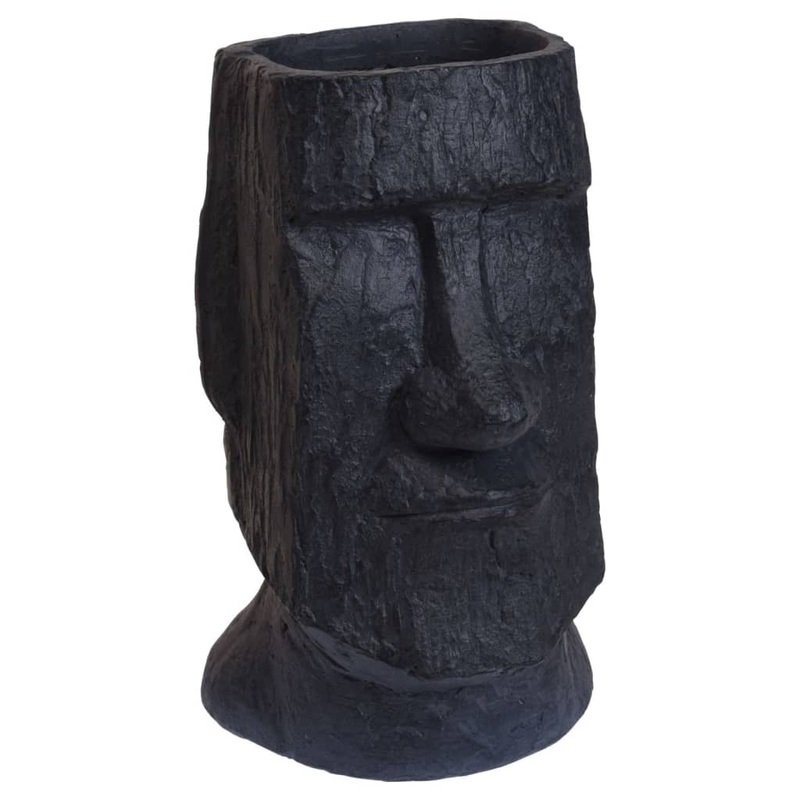 ProGarden Flowerpot Easter Island Figure 25×25.5×43 cm Anthracite