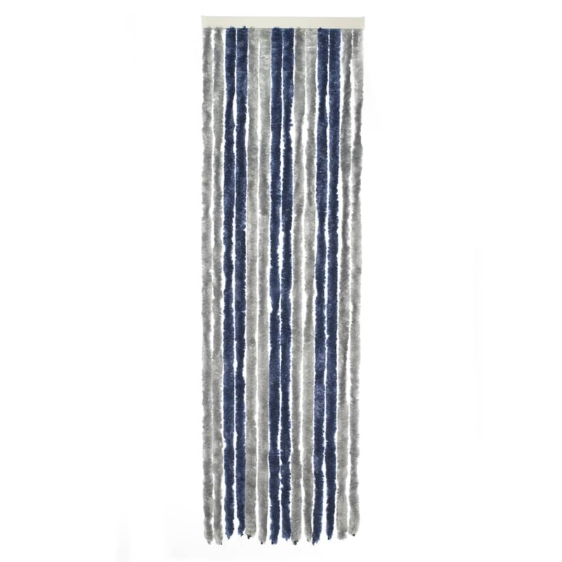 Travellife Fly Curtain for Door Chenille Basic 185×56 cm Grey and Blue