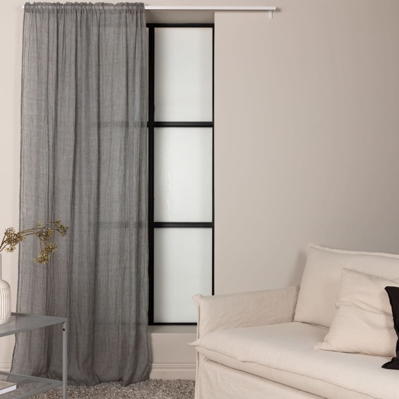 Venture Home Curtain Elena 240×135 cm Polyester Dark Grey