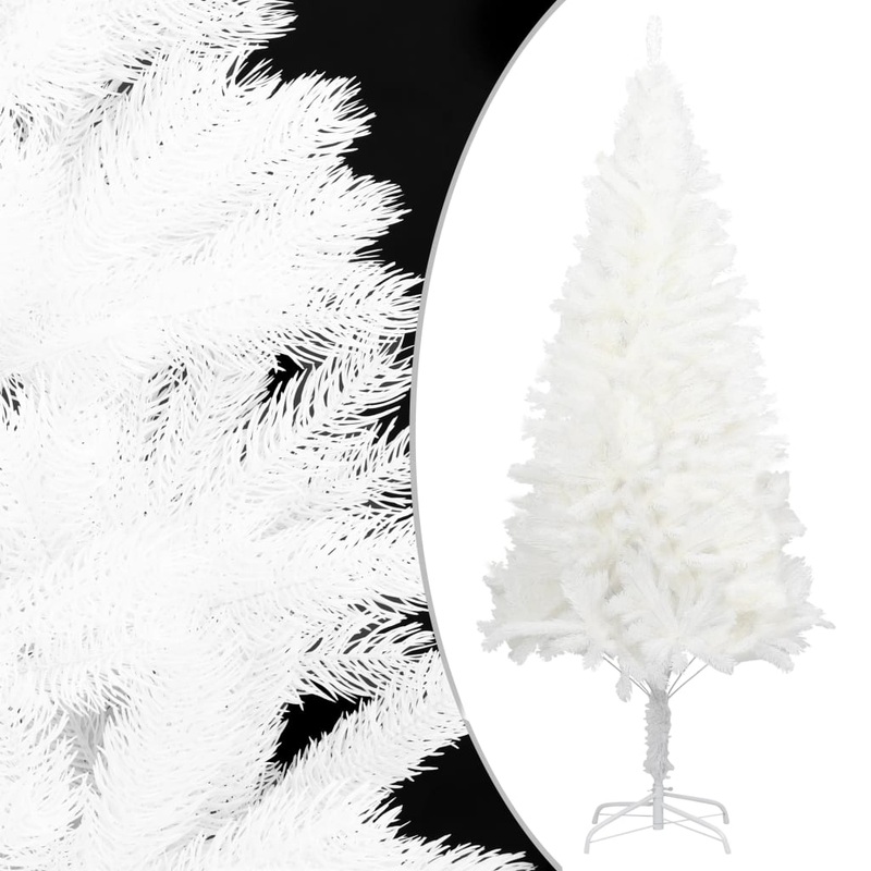 Berkfield Artificial Christmas Tree Lifelike Needles White 120 cm
