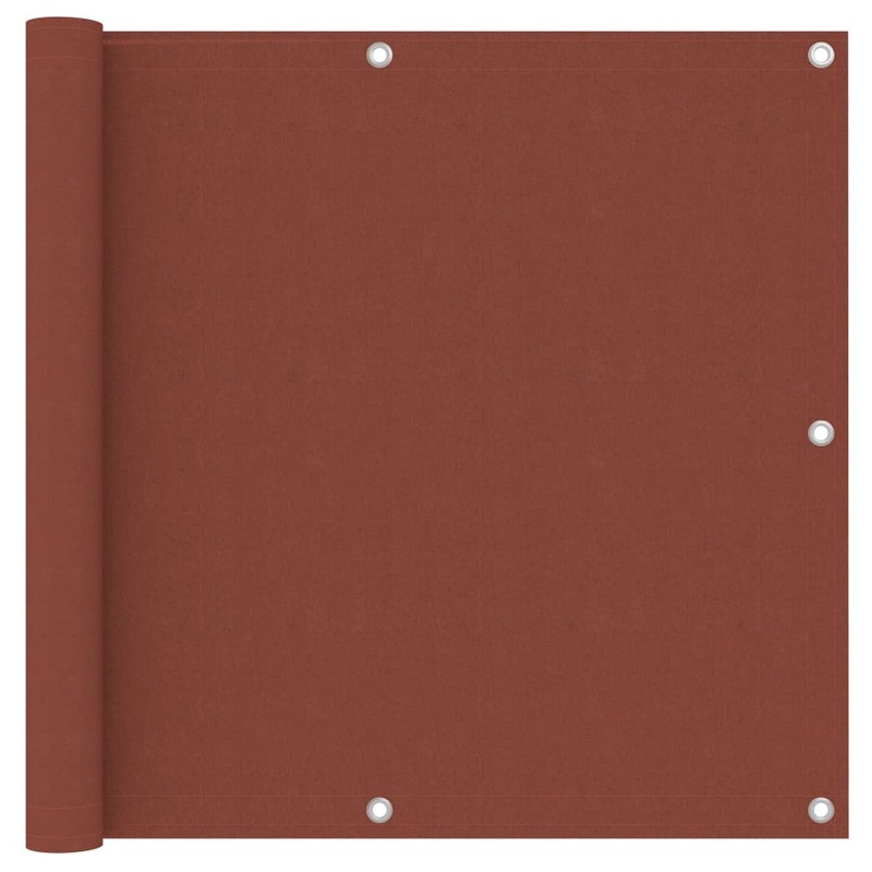 Berkfield Balcony Screen Terracotta 90×300 cm Oxford Fabric