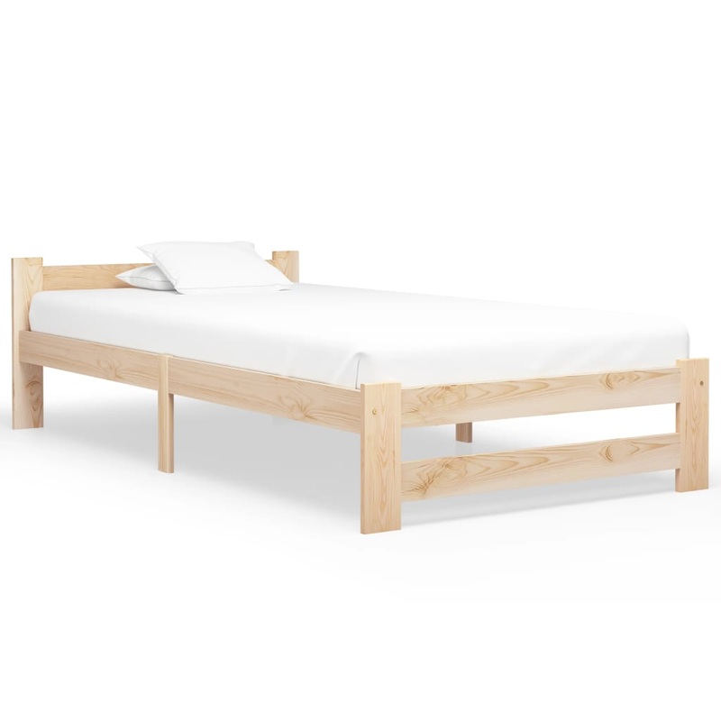 Berkfield Bed Frame Solid Pine Wood 90×200 cm