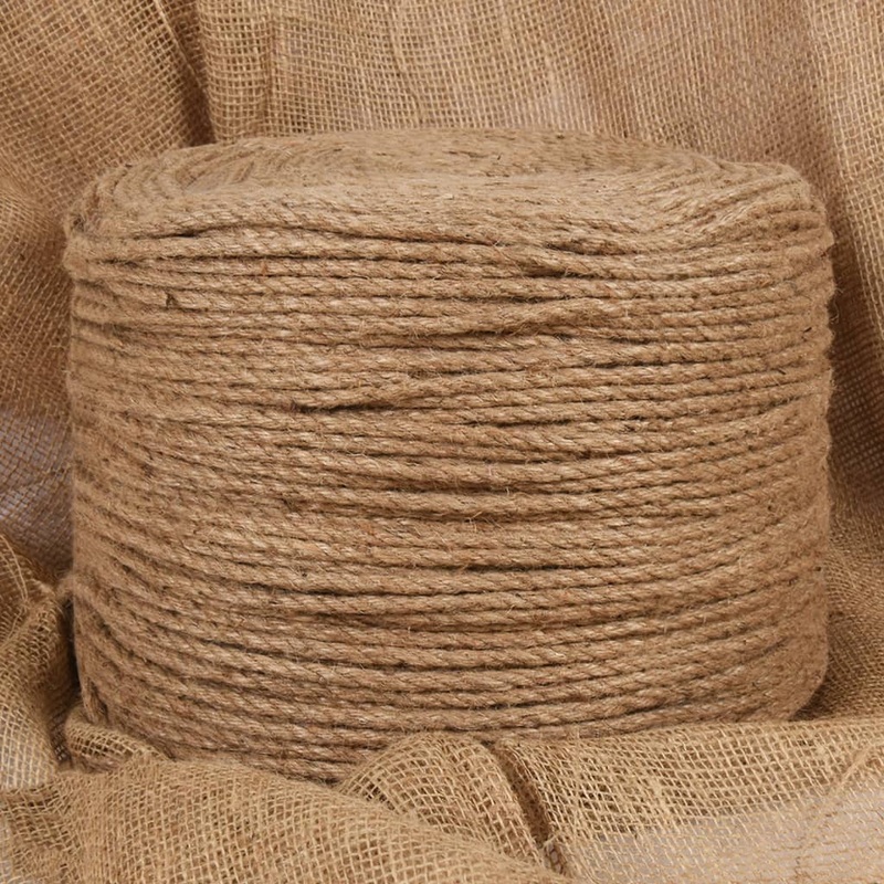 Berkfield Jute Rope 50 m Long 8 mm Thick