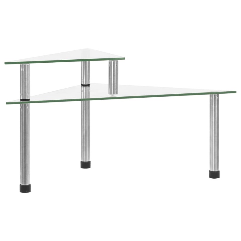 Berkfield Kitchen Shelf Transparent 49.5x35x19 cm Tempered Glass