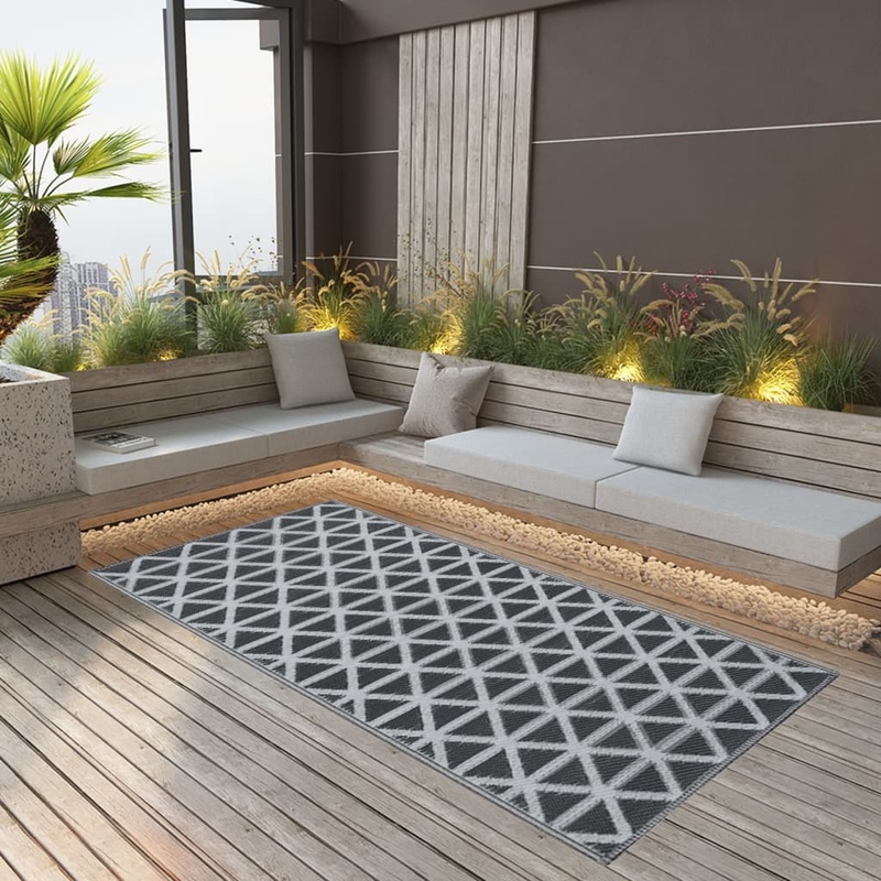 Berkfield Outdoor Carpet Black 190×290 cm PP