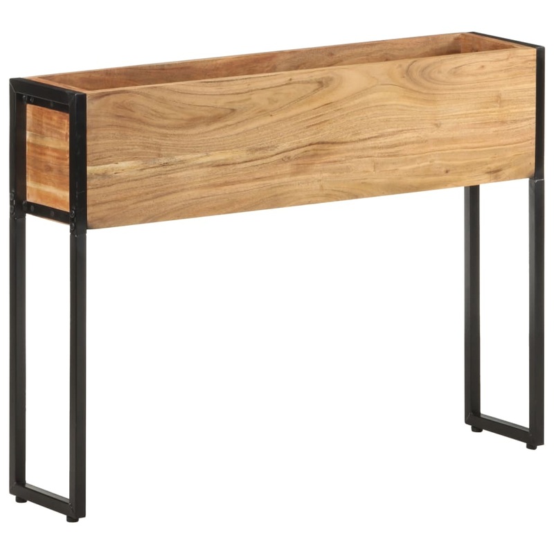 Berkfield Planter 90x20x68 cm Solid Acacia Wood