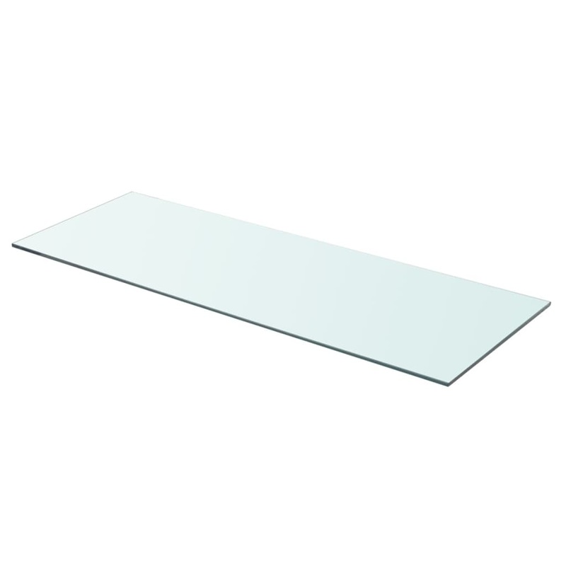 Berkfield Shelf Panel Glass Clear 80×30 cm