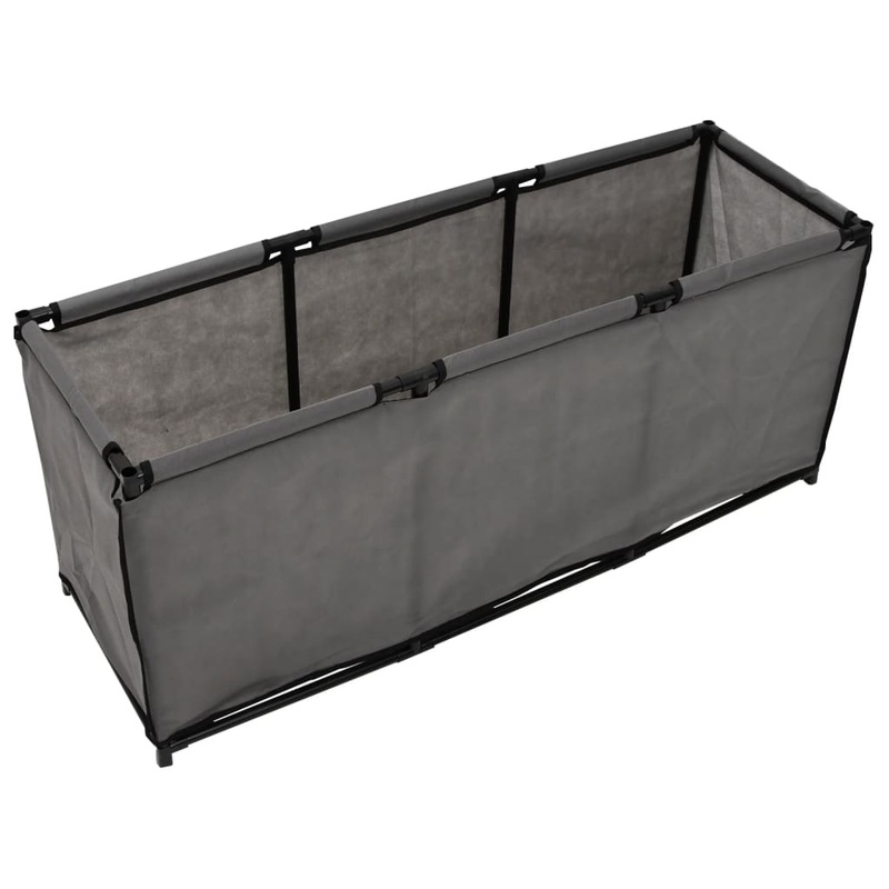 Berkfield Storage Box Grey 105×34.5×45 cm Fabric