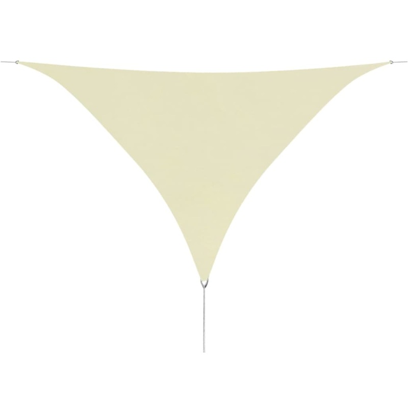 Berkfield Sunshade Sail Oxford Fabric Triangular 5x5x5 m Cream