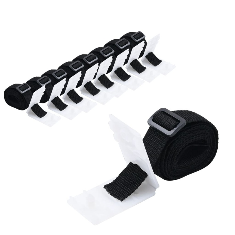 Berkfield Universal Pool Cover Roller Attachments 8 pcs 1.8 m