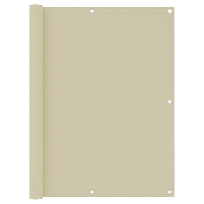 Berkfield Balcony Screen Cream 120×400 cm Oxford Fabric