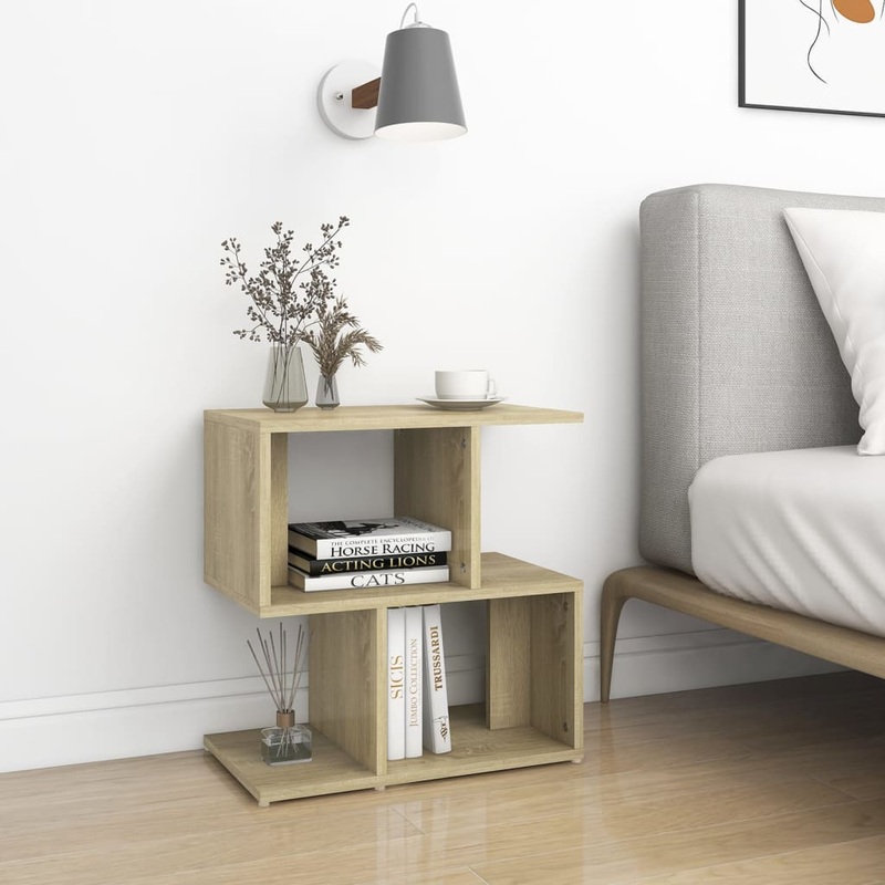 Berkfield Bedside Cabinet Sonoma Oak 50x30x51.5 cm Engineered Wood