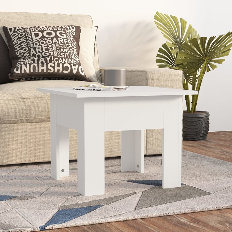 Berkfield Coffee Table White 55x55x42 cm Engineered Wood