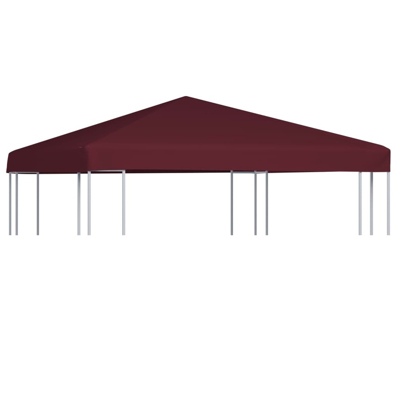 Berkfield Gazebo Top Cover 310 g/m__ 3×3 m Bordeaux