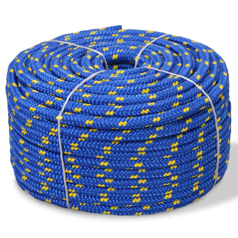 Berkfield Marine Rope Polypropylene 8 mm 100 m Blue