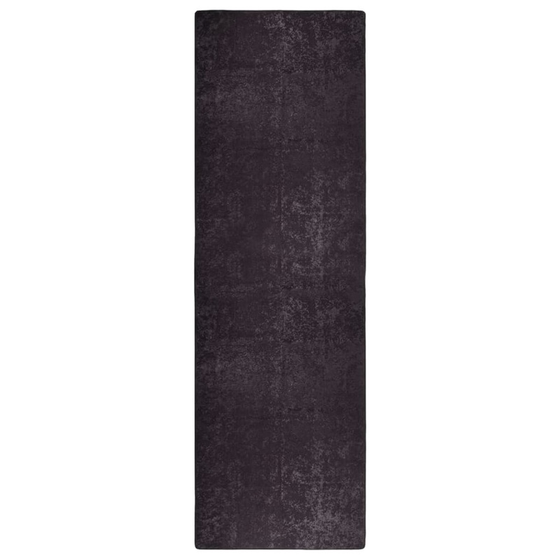Berkfield Rug Washable 80×300 cm Anthracite Anti Slip