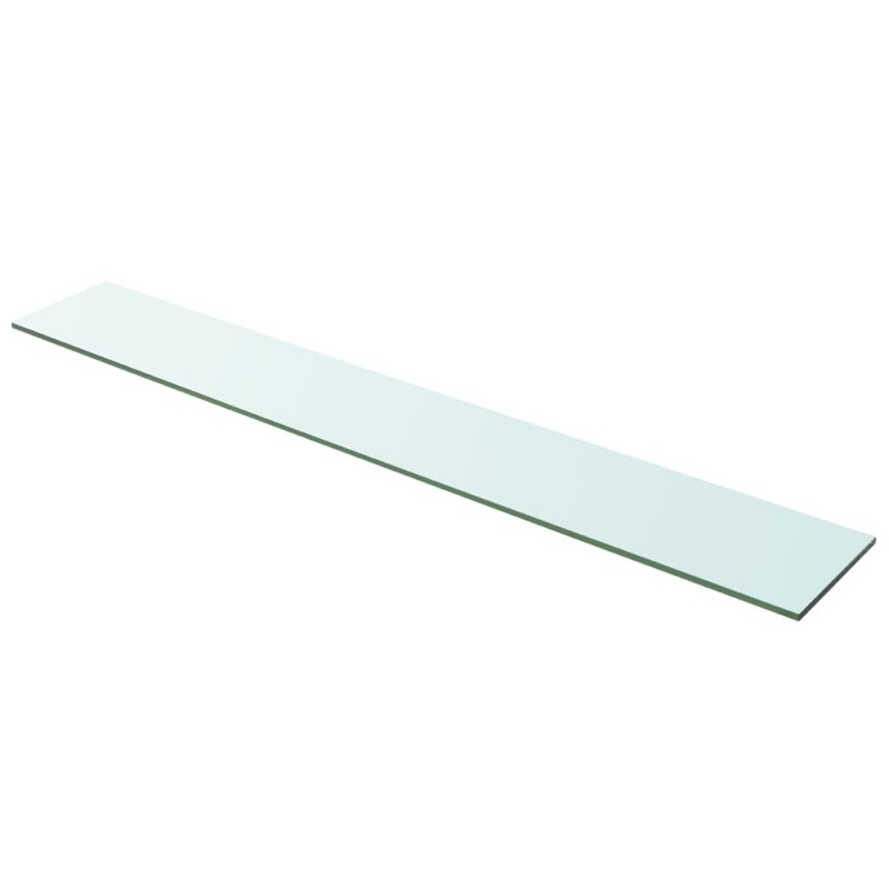 Berkfield Shelf Panel Glass Clear 100×15 cm