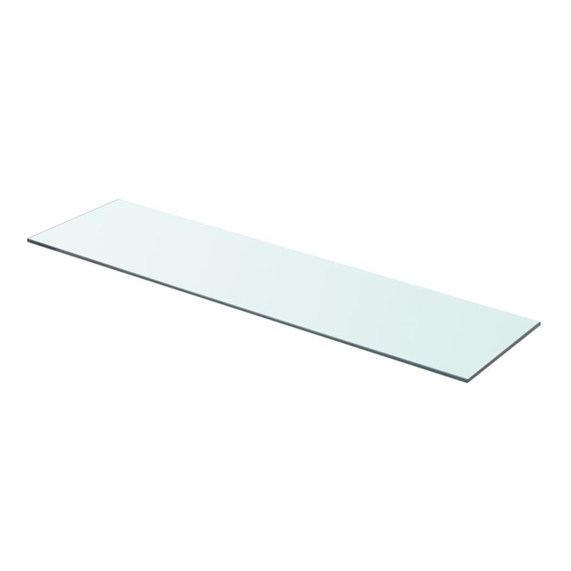 Berkfield Shelf Panel Glass Clear 80×20 cm