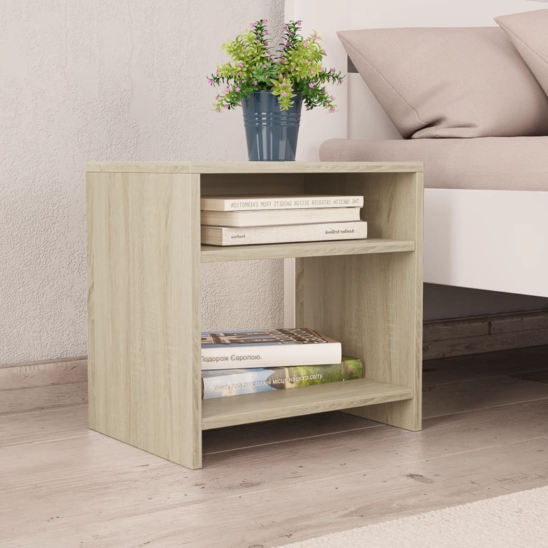 Berkfield Bedside Cabinet Sonoma Oak 40x30x40 cm Engineered Wood