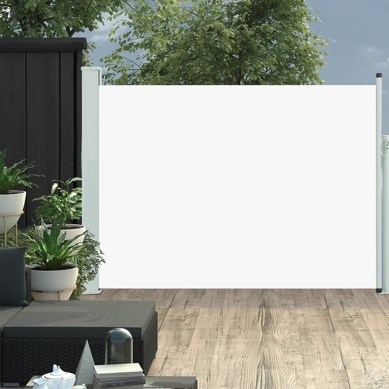 Berkfield Patio Retractable Side Awning 100×500 cm Cream