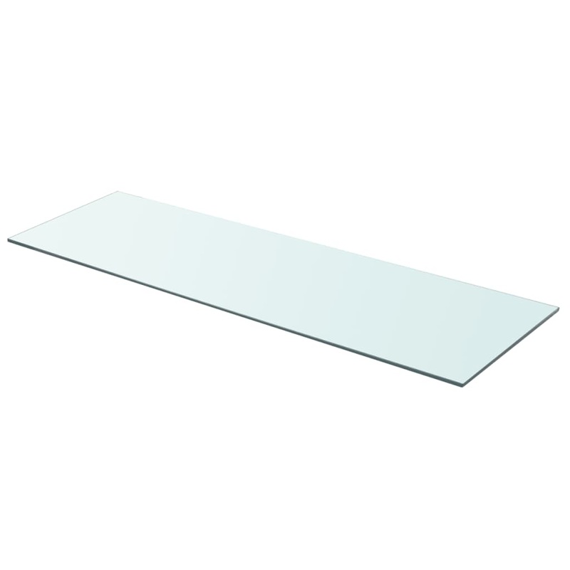 Berkfield Shelf Panel Glass Clear 90×30 cm