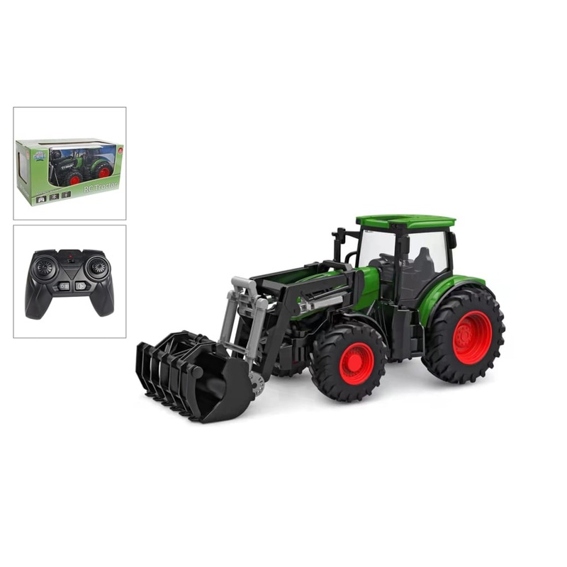 Kids Globe RC Tractor 2.4 GHz 27 cm Green and Red