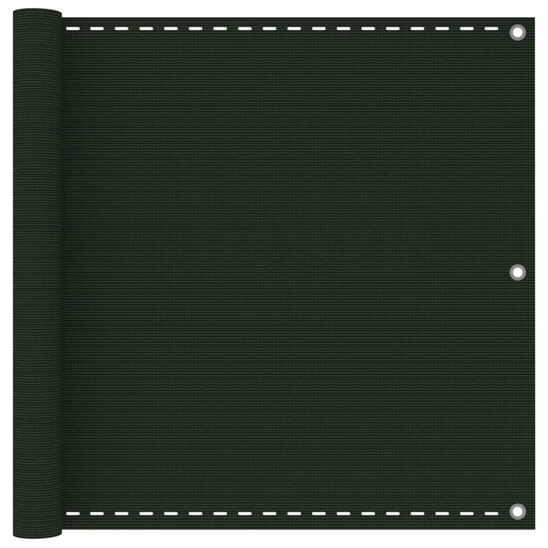 Berkfield Balcony Screen Dark Green 90×500 cm HDPE