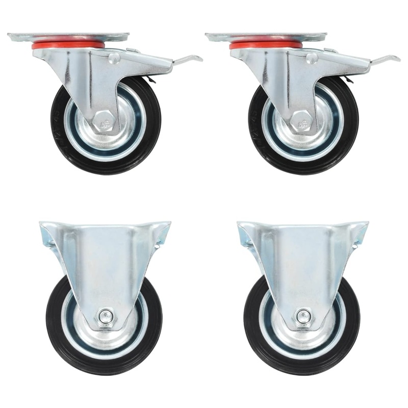 Berkfield Casters 4 pcs 75 mm