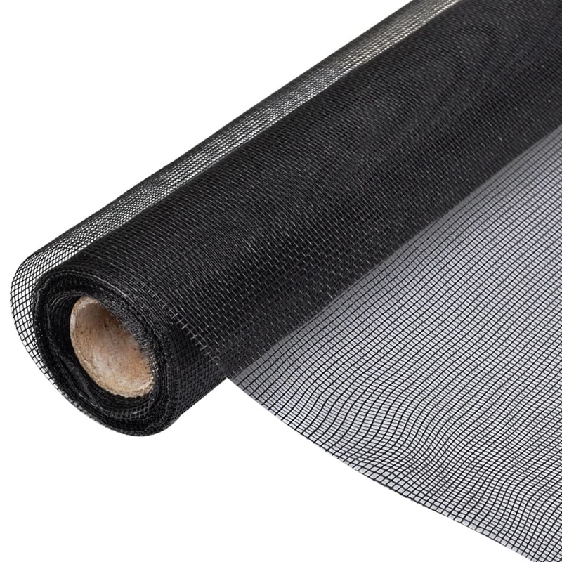 Berkfield Mesh Screen Fiberglass 150×500 cm Black