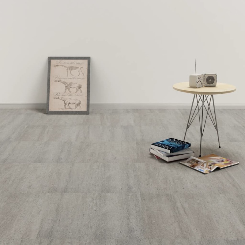 Berkfield Self-adhesive PVC Flooring Planks 5.11 m__ Grey Stippled