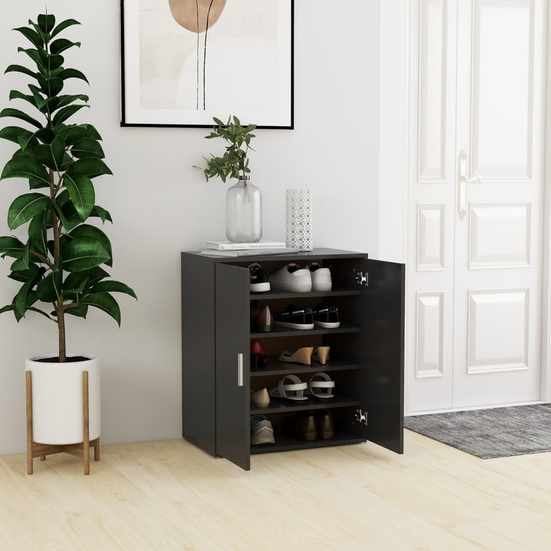 Berkfield Shoe Cabinet Grey 60x35x70 cm Engineered Wood