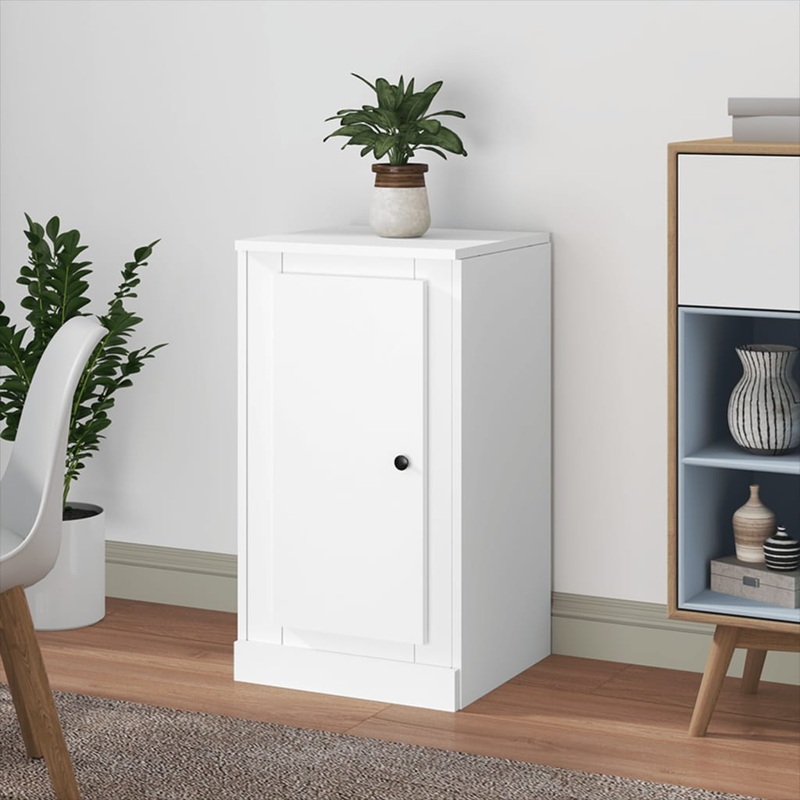 Berkfield Sideboard White 37.5×35.5×67.5 cm Engineered Wood