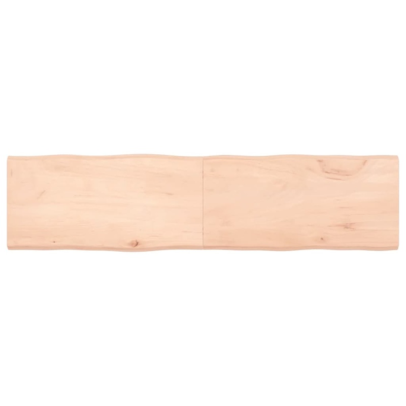 Berkfield Table Top 160x40x4 cm Untreated Solid Wood Oak Live Edge