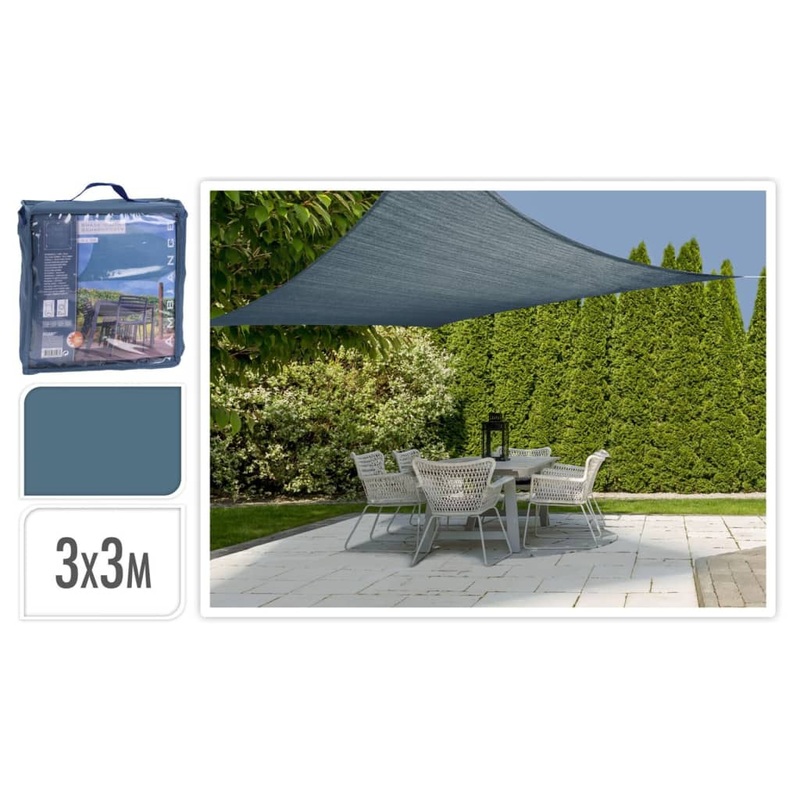 ProGarden Shade Cloth 3×3 m Blue Square