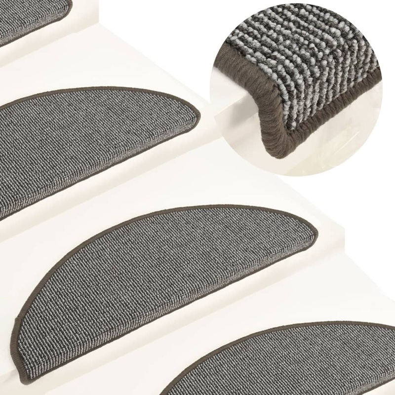 Berkfield Carpet Stair Treads 15 pcs Grey 65x21x4 cm