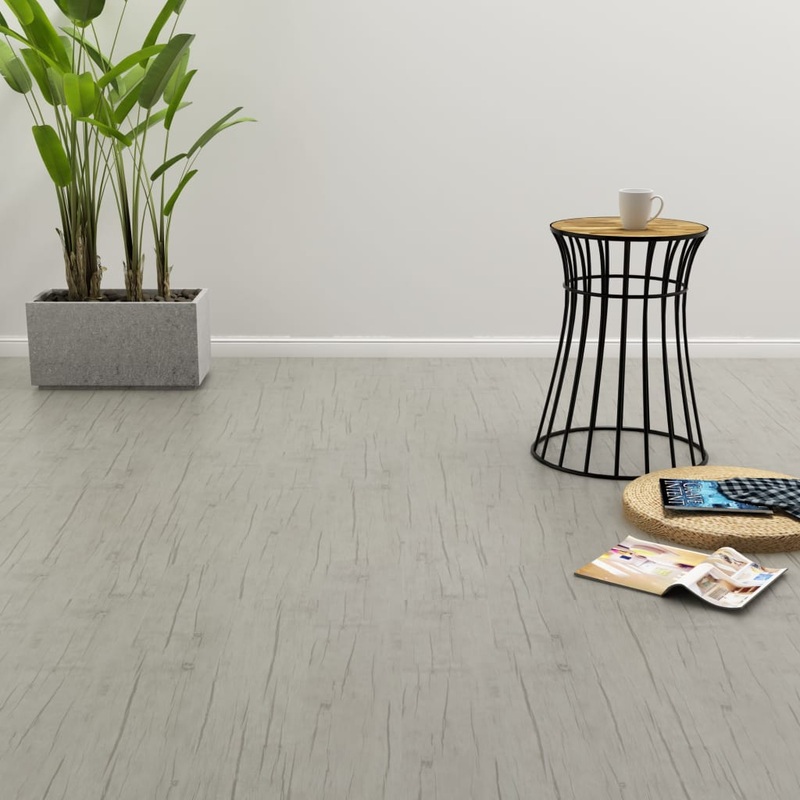 Berkfield Click Floor 3.51 m_ 4 mm PVC Oak Washed