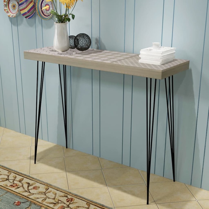 Berkfield Console Table 90x30x71.5 cm Grey