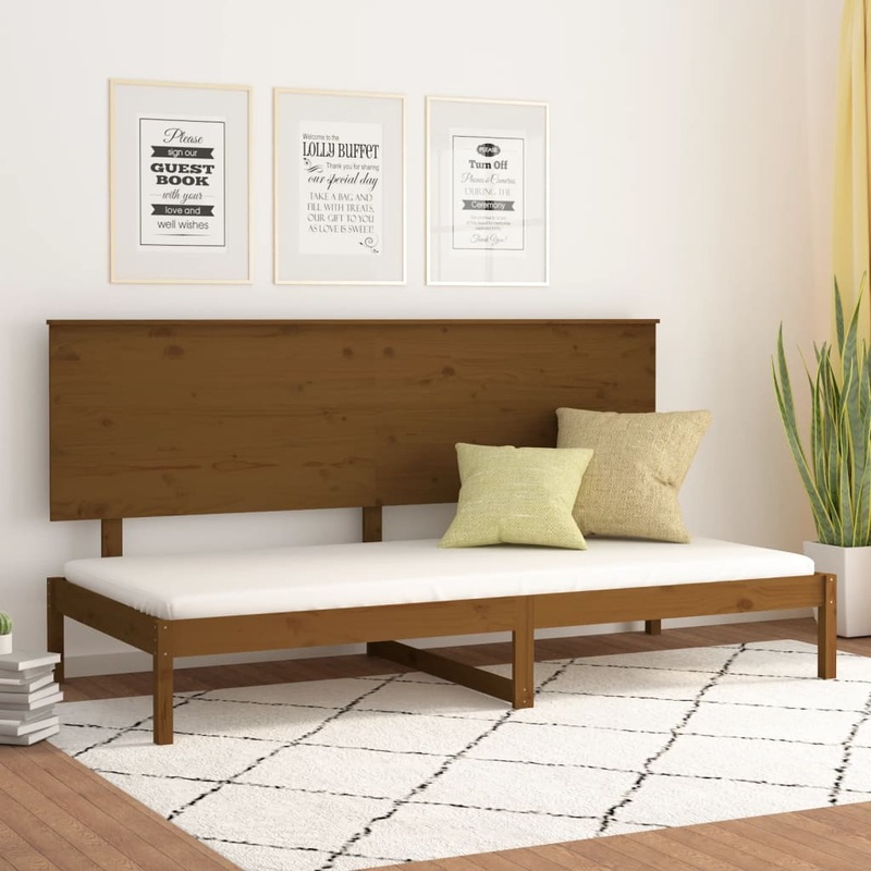 Berkfield Day Bed Honey Brown 90×200 cm Solid Wood Pine