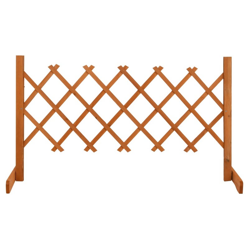 Berkfield Garden Trellis Fence Orange 120×60 cm Solid Firwood