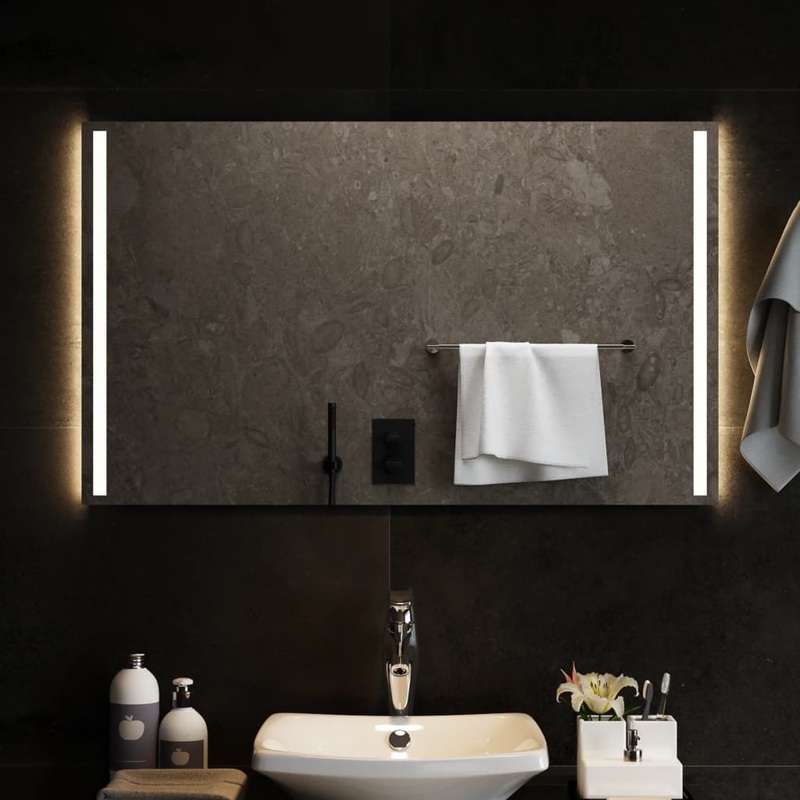Berkfield LED Bathroom Mirror 100×60 cm