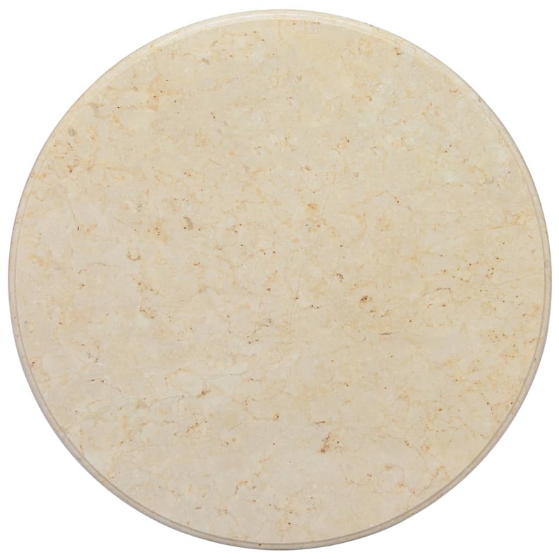 Berkfield Table Top Cream 70×2.5 cm Marble