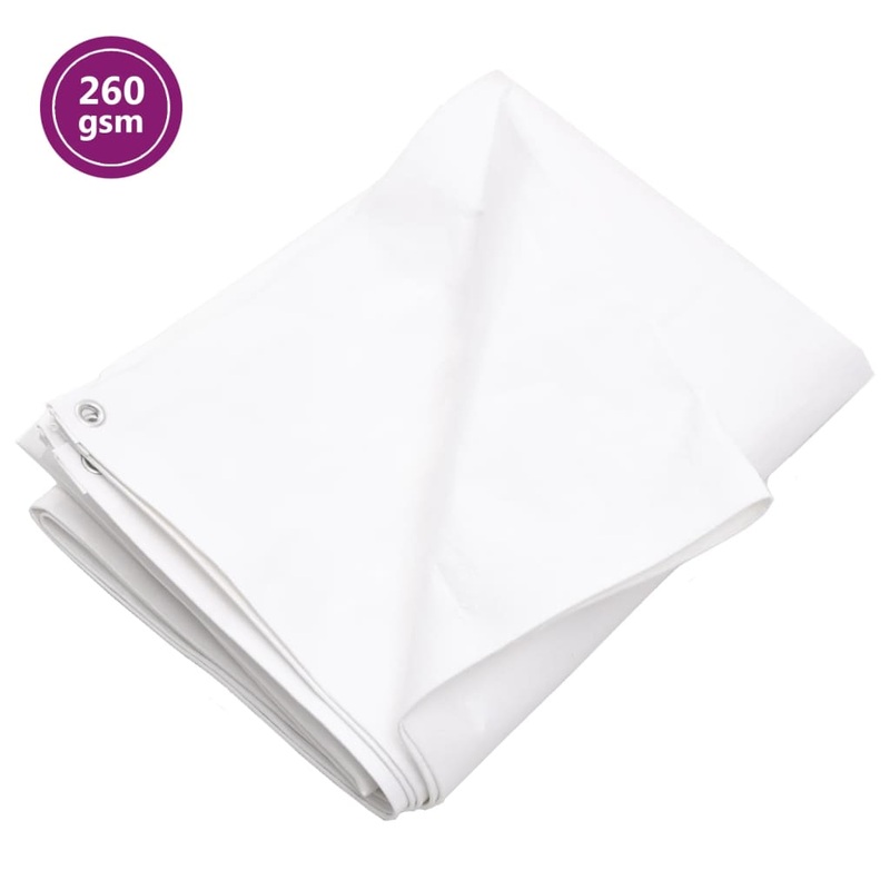 Berkfield Tarpaulin 260 g/m_ 3×3 m White HDPE