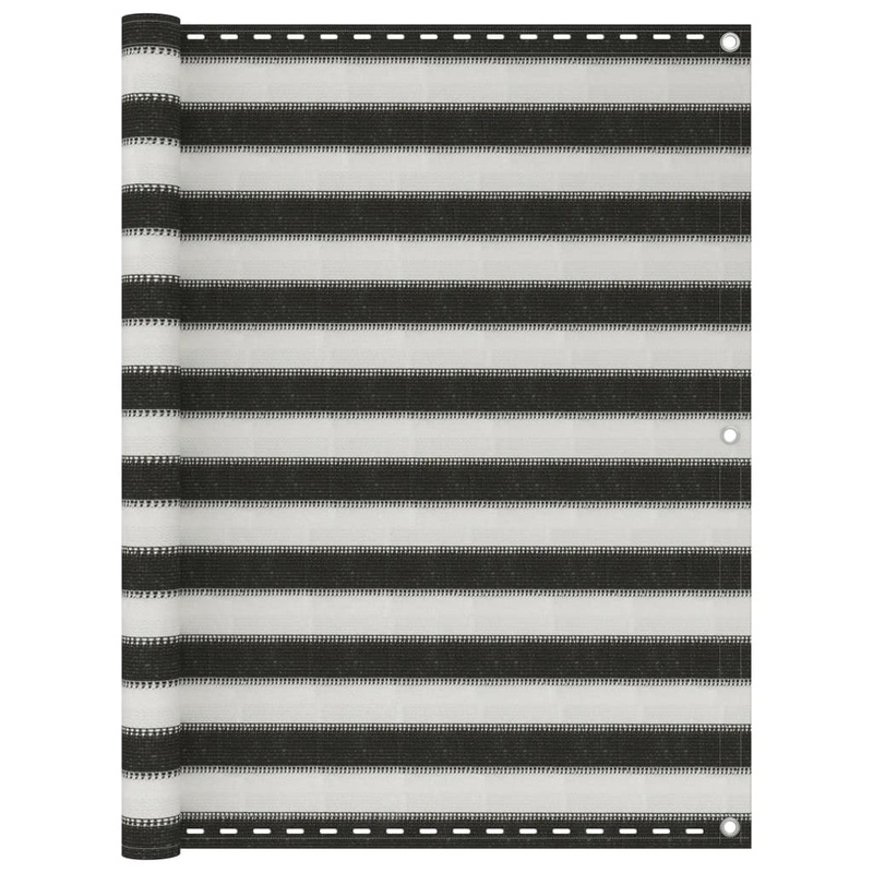 Berkfield Balcony Screen HDPE 120×600 cm Anthracite and White