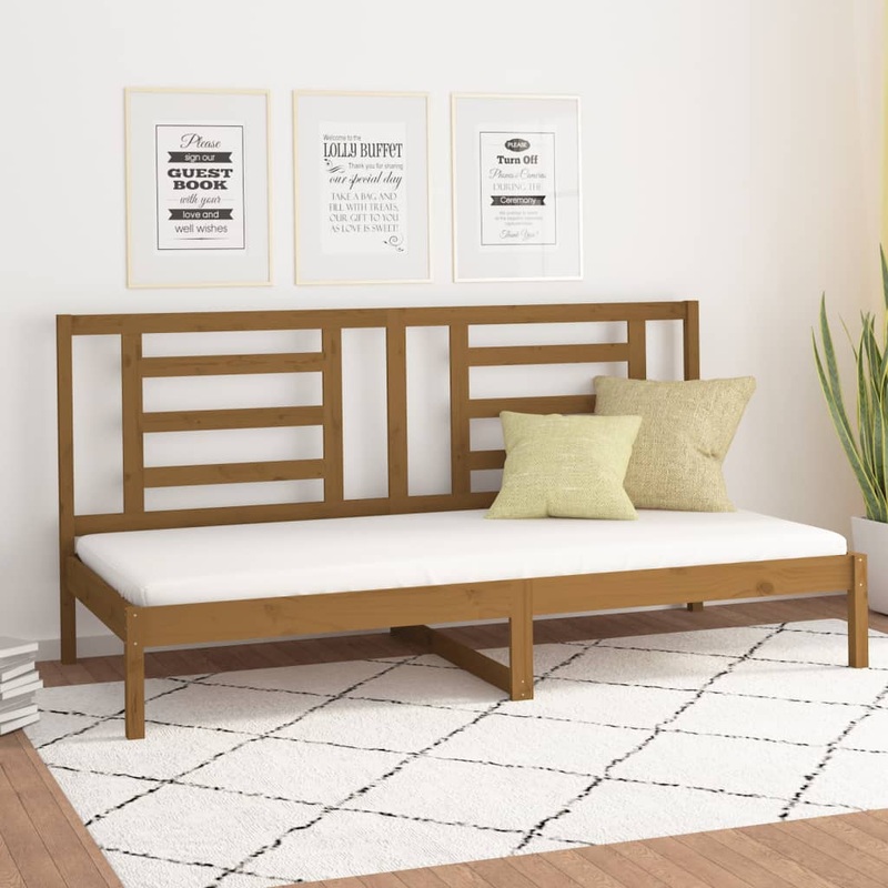 Berkfield Day Bed Honey Brown 80×200 cm Solid Wood Pine