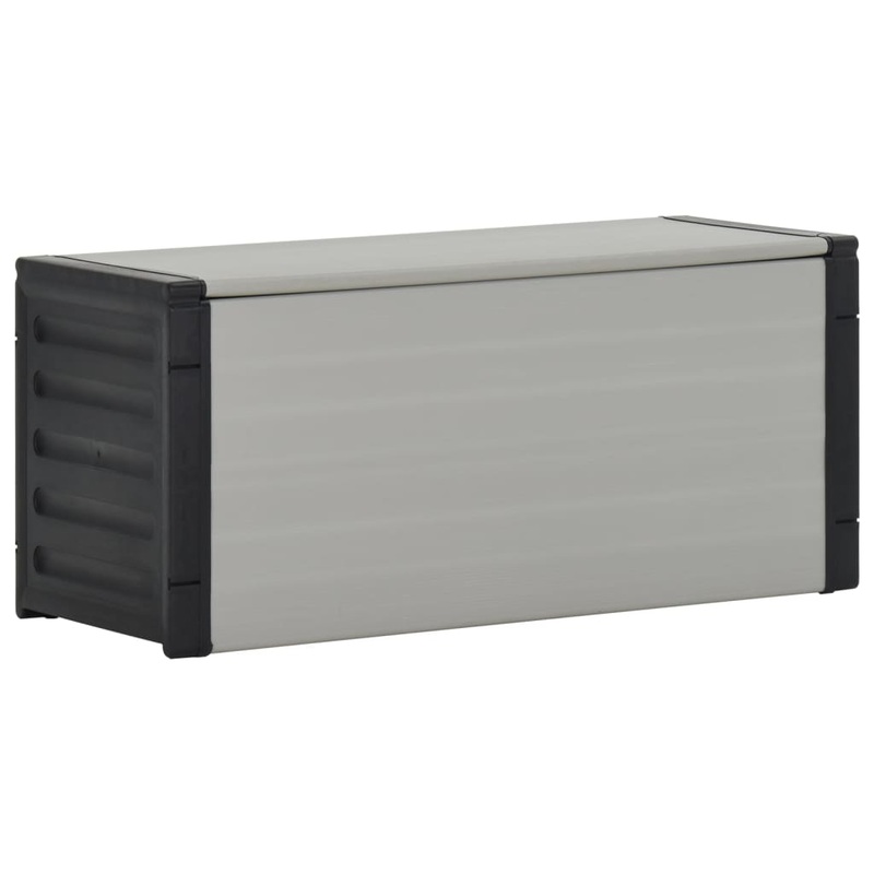 Berkfield Garden Waste Basket Grey 85x34x40 cm