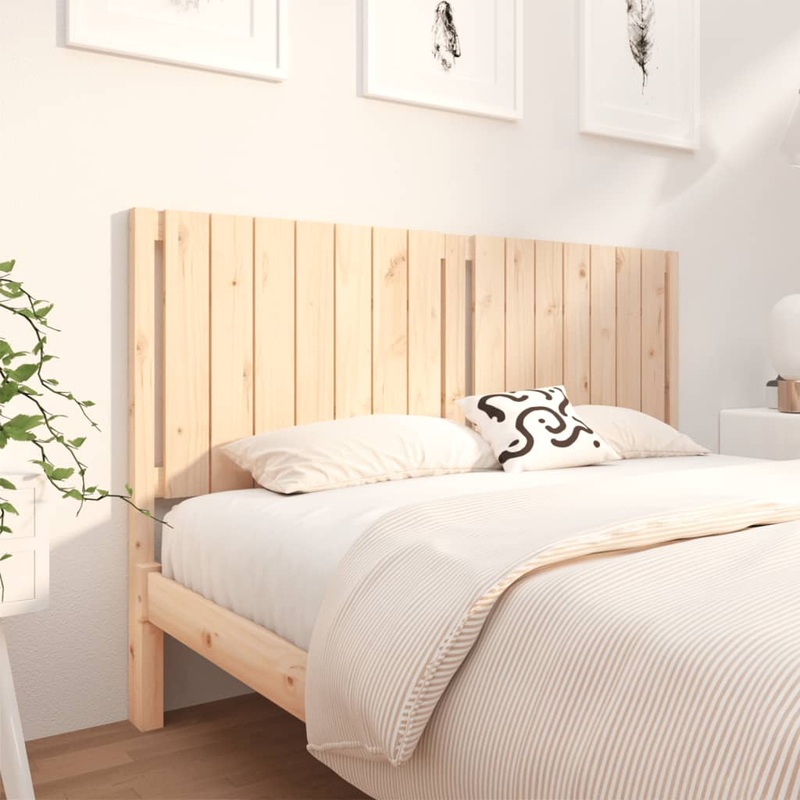 Berkfield Headboard 155.5x4x100 cm Solid Wood Pine